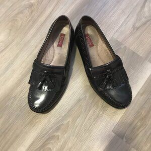 Bass Men's Black Leather Dress Shoes Size 12